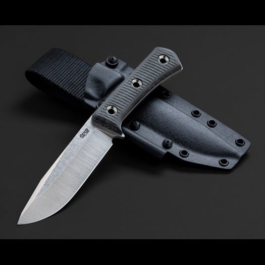 TRC Knives Apocalypse Prime Elmax, Black Canvas Micarta