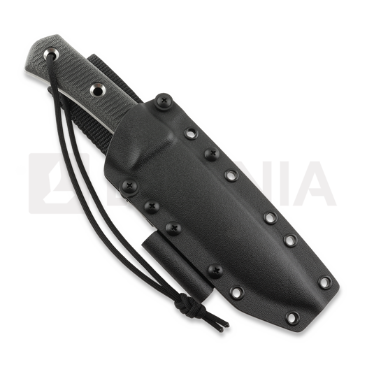 TRC Knives Apocalypse Prime Elmax, Black Canvas Micarta