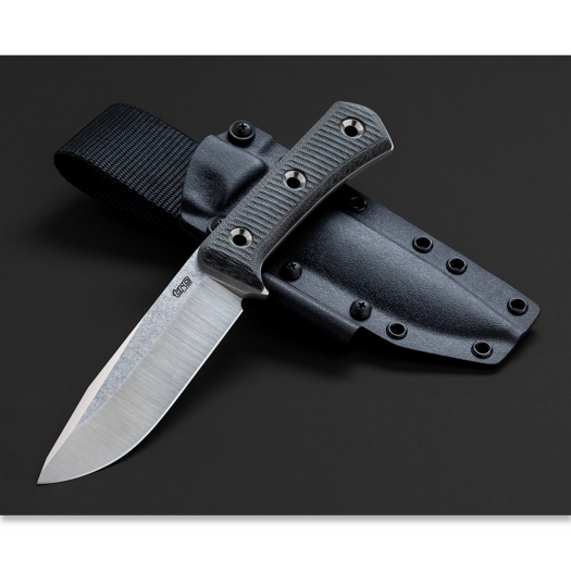 TRC Knives Apocalypse Prime Elmax, Black Canvas Micarta