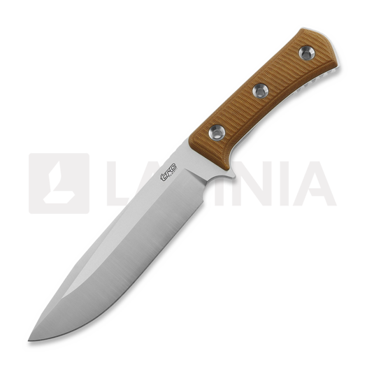 TRC Knives Apocalypse V4E Natural Canvas Micarta Messer