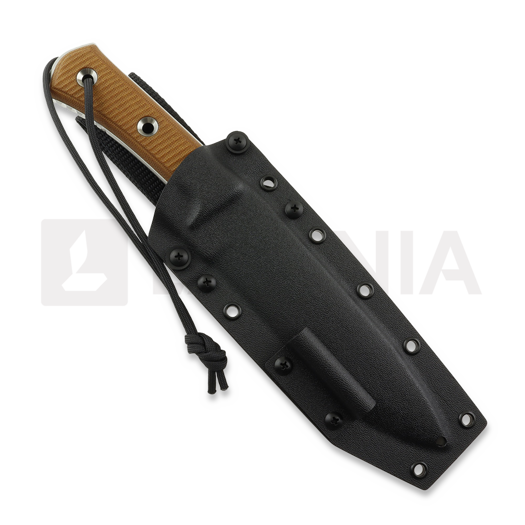 Nuga TRC Knives Apocalypse V4E Natural Canvas Micarta