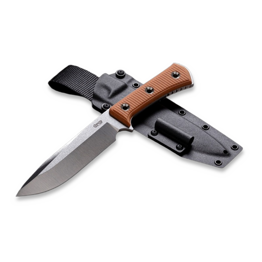 TRC Knives Apocalypse V4E Natural Canvas Micarta veitsi