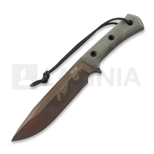 TRC Knives Apocalypse Virus Edition knife, green micarta