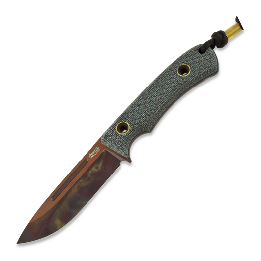 Nôž TRC Knives K-1s Virus Edition, black micarta