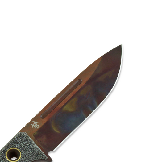 TRC Knives K-1s Virus Edition 刀, black micarta