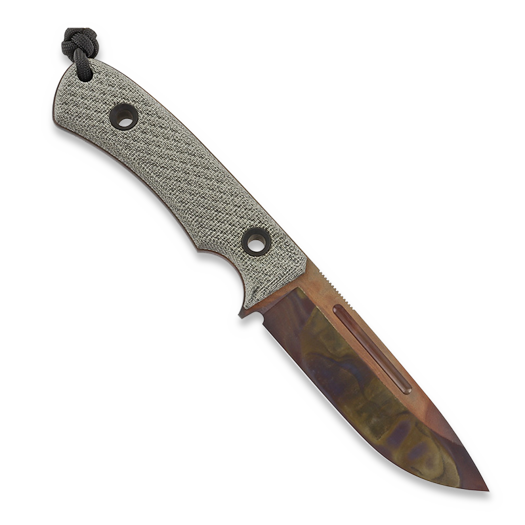 มีด TRC Knives K-1s Virus Edition, green canvas micarta