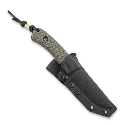 มีด TRC Knives K-1s Virus Edition, green canvas micarta