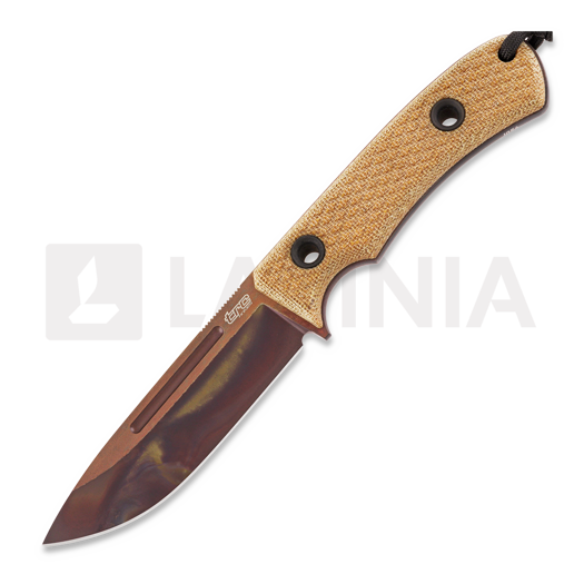 Nazis TRC Knives K-1s Virus Edition, natural canvas micarta