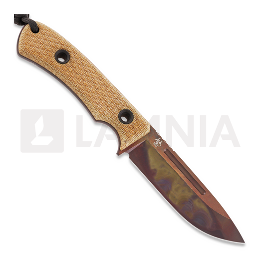 TRC Knives K-1s Virus Edition veitsi, natural canvas micarta