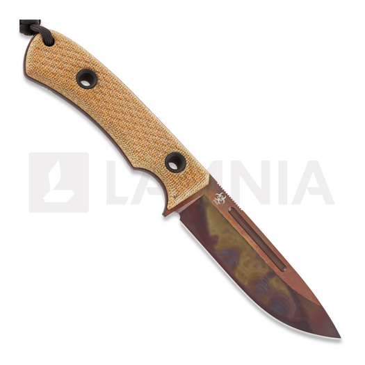 TRC Knives K-1s Virus Edition Messer, natural canvas micarta
