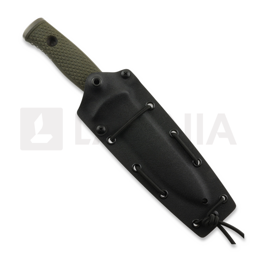 TRC Knives Mille Cuori Grey DLC, OD Green Micarta