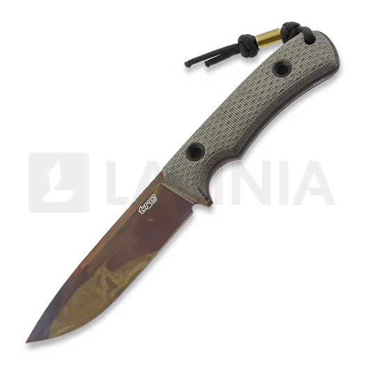 Nôž TRC Knives South Pole Apo finish, green canvas micarta