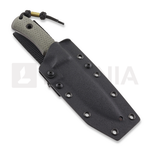 TRC Knives South Pole Apo finish Messer, green canvas micarta