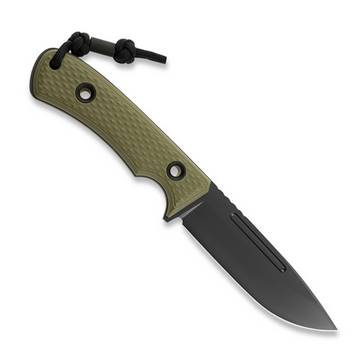 TRC Knives South Pole Vanadis 4E DLC puukko, OD Green G10
