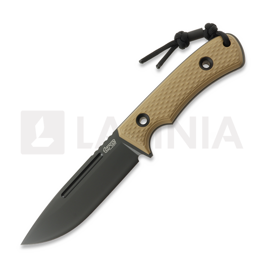 TRC Knives South Pole Vanadis V4E DLC kniv, coyote G10, black multicam kydex