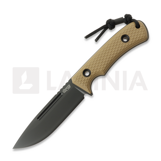 TRC Knives South Pole Vanadis V4E DLC kniv, coyote G10, black multicam kydex