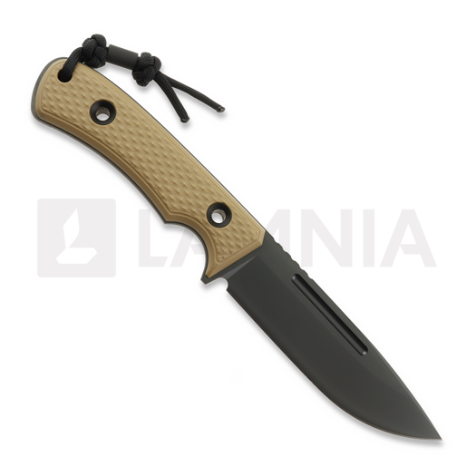 TRC Knives South Pole Vanadis V4E DLC kniv, coyote G10, black multicam kydex