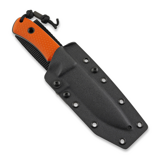 TRC Knives South Pole Vanadis V4E DLC peilis, orange G10