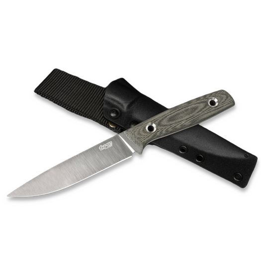 TRC Knives This Is Freedom 130mm k&eacute;s, black canvas micarta