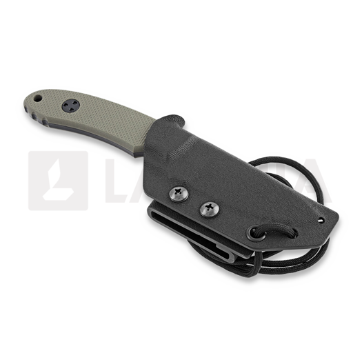 TRC Knives TR-12s Elmax DLC kniv, olivengr&oslash;nn