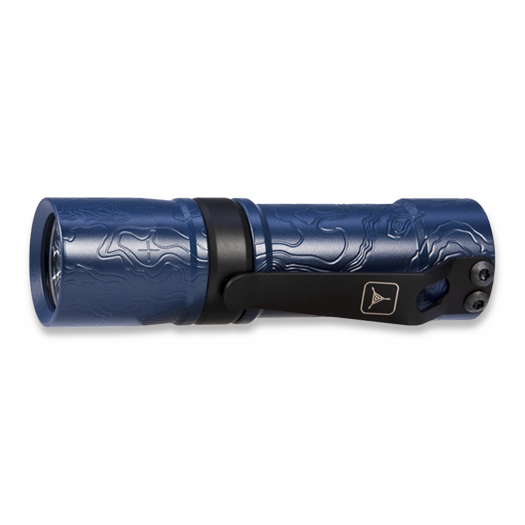 Triple Aught Design Barrel Mod 10-1 Milled TAD Edition Cobalt Topo flashlight