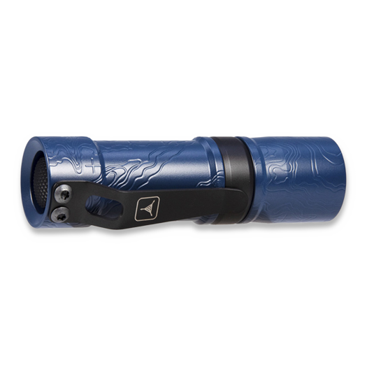 Triple Aught Design Barrel Mod 10-1 Milled TAD Edition Cobalt Topo flashlight