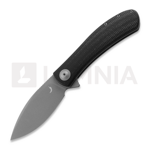 Trollsky Knives Mandu Black Micarta összecsukható kés, Dark Bead Blast