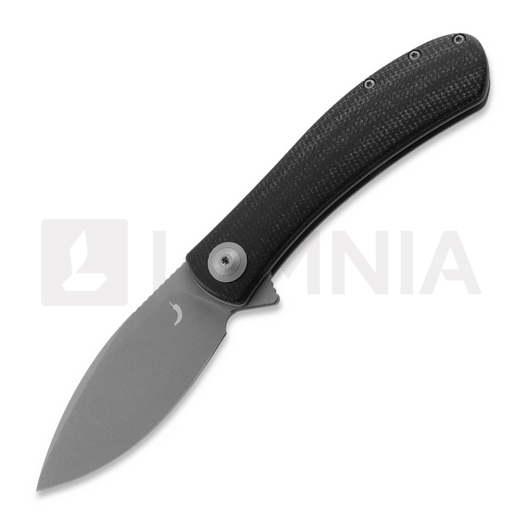 Trollsky Knives Mandu Black Micarta vouwmes, Dark Bead Blast