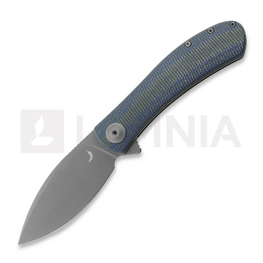 Trollsky Knives Mandu Blue Micarta foldekniv