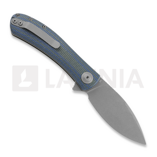 Trollsky Knives Mandu Blue Micarta kääntöveitsi