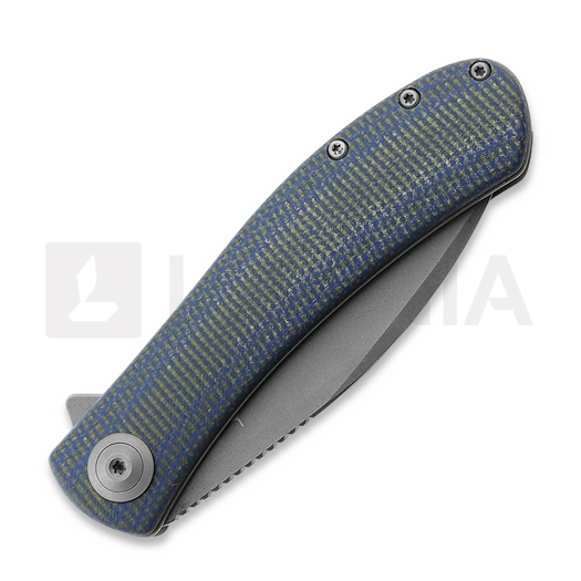 Trollsky Knives Mandu Blue Micarta kääntöveitsi