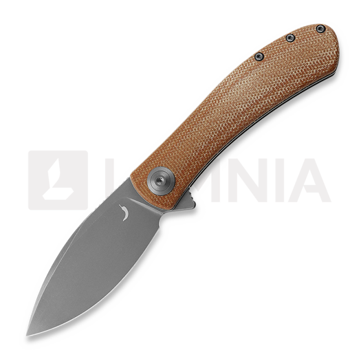 Trollsky Knives Mandu Brown Micarta sulankstomas peilis