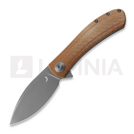 Trollsky Knives Mandu Brown Micarta folding knife