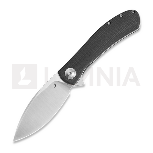 Trollsky Knives Mandu EVO 14C28N foldekniv, Black Micarta, Satin