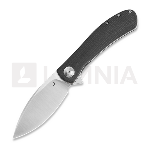 Navalha Trollsky Knives Mandu EVO 14C28N, Black Micarta, Satin