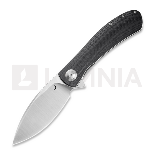 Saliekams nazis Trollsky Knives Mandu EVO Magnacut, Black CarbonTex G-10, Satin