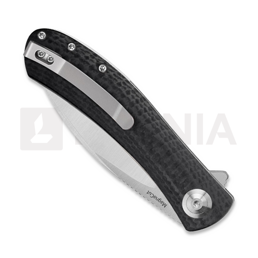 Trollsky Knives Mandu EVO Magnacut f&auml;llkniv, Black CarbonTex G-10, Satin