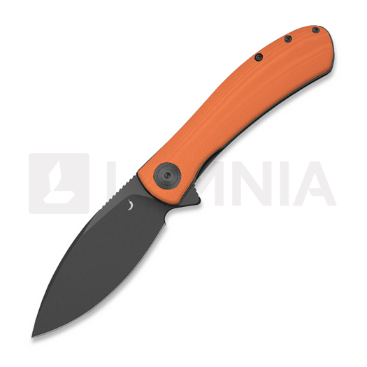 Складной нож Trollsky Knives Mandu EVO Magnacut, Orange G-10, Black Stonewash