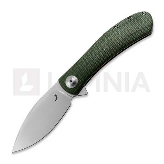 Saliekams nazis Trollsky Knives Mandu Green Micarta, Satin