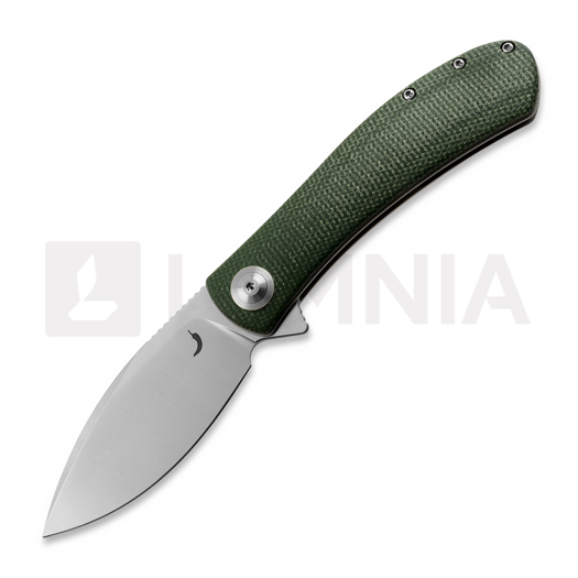 Trollsky Knives Mandu Green Micarta vouwmes, Satin