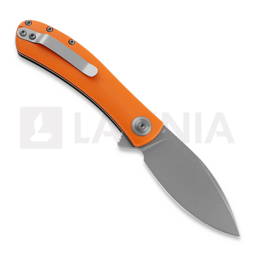 Trollsky Knives Mandu Orange G10 k&auml;&auml;nt&ouml;veitsi