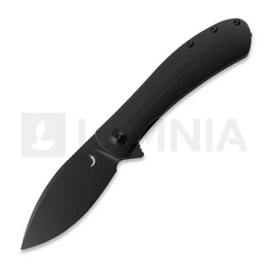 Trollsky Knives Mandu XL D2, Black G-10, Black Stonewash