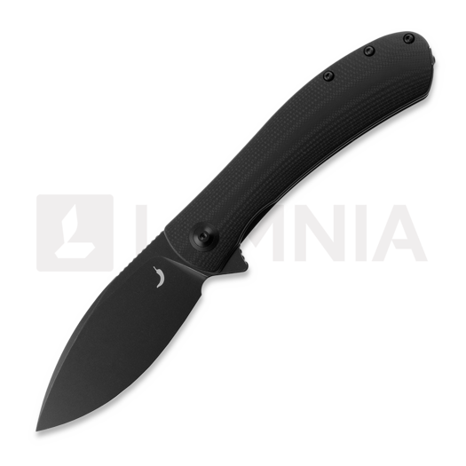 Trollsky Knives Mandu XL D2, Black G-10, Black Stonewash