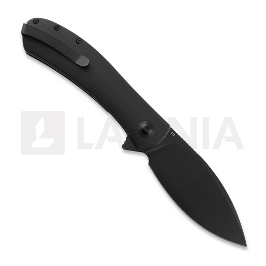 Trollsky Knives Mandu XL D2, Black G-10, Black Stonewash