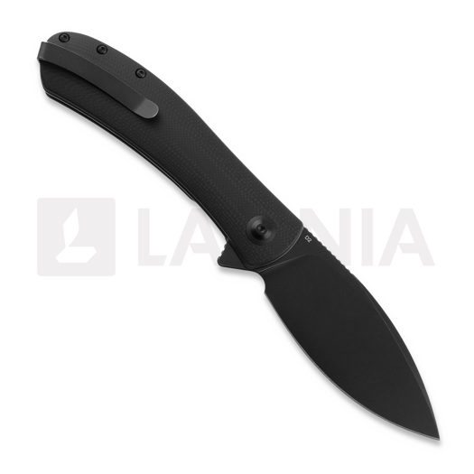 Trollsky Knives Mandu XL D2, Black G-10, Black Stonewash