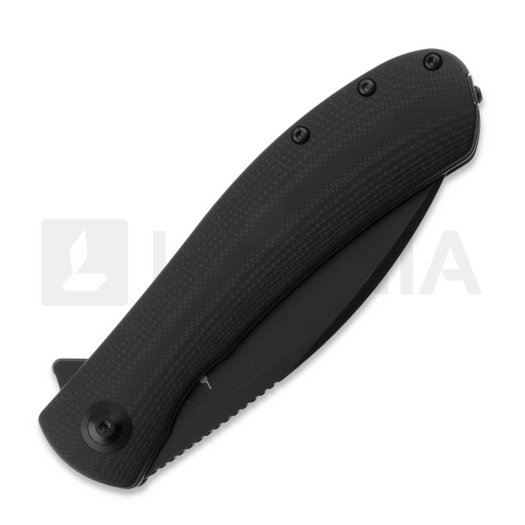 Trollsky Knives Mandu XL D2, Black G-10, Black Stonewash