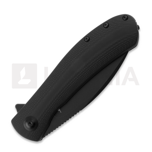 Trollsky Knives Mandu XL D2, Black G-10, Black Stonewash