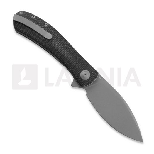 Trollsky Knives Mandu XL D2, Black Micarta, Dark Bead Blast