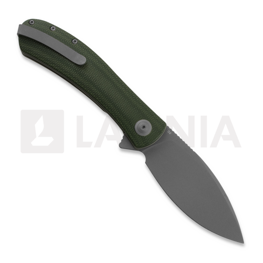 Trollsky Knives Mandu XL D2, Green Micarta, Dark Bead Blast