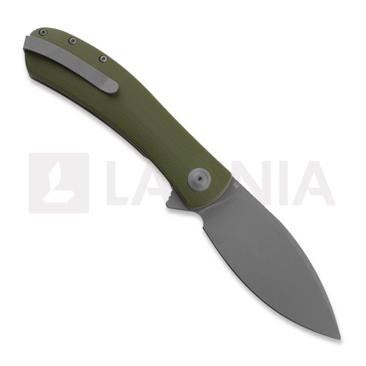 Trollsky Knives Mandu XL D2, OD Green G-10, Dark Bead Blast